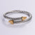 Minimalist Stripe Circle Round Stainless Steel Electroplating Bangles