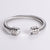 Hip Hop Circle Stainless Steel Zircon Inlay Bangles