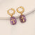 IG Style Cross Stainless Steel Electroplating Earrings