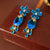 Medieval Droplet Droplet Metal Electroplating Earrings