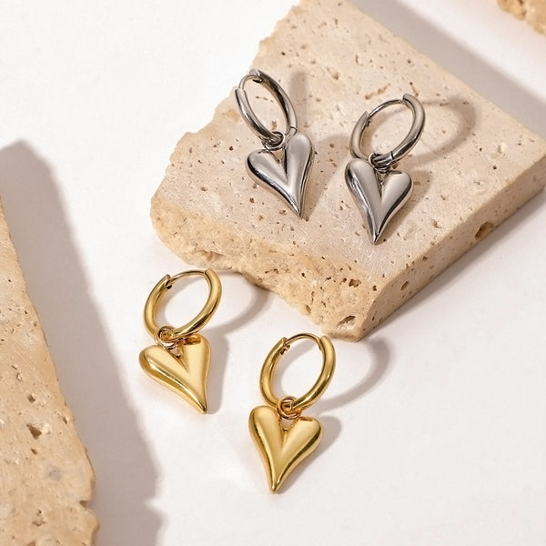 IG Style Geometric Stainless Steel 18K Gold Plated Earrings