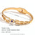 Fashion Circle Stainless Steel 18K Gold Plated Bangles