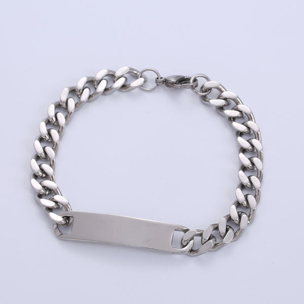 Men Minimalist Geometric Metal Geometric Titanium Steel Bracelets