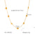 IG Style Chain Geometric Stainless Steel Electroplating Necklaces