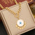 Expressive Eye Stainless Steel Oil Dripping Necklaces