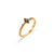 Minimalist Fashion Ellipse Geometric Stainless Steel 18K Gold Plated Rings