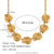 Fashion Circle Geometric Stainless Steel 18K Gold Plated Necklaces