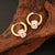 Expressive Eye Stainless Steel Oil Dripping Earrings