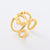 Retro Vintage Women Retro Vintage Geometric Stainless Steel Electroplating Rings