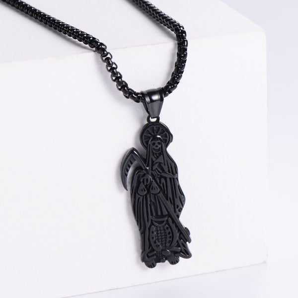 Retro Vintage Ghost Cartoon Stainless Steel Electroplating Pendants