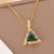 Minimalist Triangle Stainless Steel Electroplating Necklaces