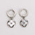 Minimalist Flower Flower Stainless Steel Polishing Stud Earrings