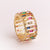 Women Circle Geometric Copper Electroplating Rings