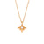 Fashion Octagram Geometric Stainless Steel 18K Gold Plated Necklaces