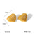 IG Style Heart Geometric Stainless Steel Electroplating Earrings