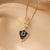 Moderate Luxury Letter Geometric Titanium Steel 18K Gold Plated Necklaces