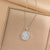 Minimalist Round Geometric Titanium Steel Electroplating Necklaces