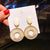 Moderate Luxury Heart Rhombus Geometric Alloy Oil Dripping Earrings