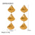 IG Style Shell Stainless Steel 18K Gold Plated Earrings