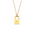 Fashion Letter Number Text Stainless Steel 18K Gold Plated Necklaces