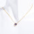 Minimalist Round Geometric Stainless Steel Diamond Inlay Necklaces