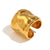 Minimalist Fashion Circle Geometric Stainless Steel 18K Gold Plated Rings