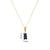 Square Geometric Titanium Steel 18K Gold Plated Necklaces