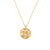 Fashion Star Moon Geometric Stainless Steel 18K Gold Plated Necklaces