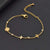 Letter Number Geometric Titanium Steel 18K Gold Plated Necklaces