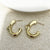 Fashion Droplet Copper Electroplating Stud Earrings