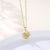 Women Minimalist Flower Stainless Steel Electroplating Necklaces