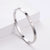 Women Minimalist Metal Diamond Diamond Inlay Titanium Steel Diamond Inlay Bangles