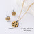 Minimalist Polka Dot Circle Round Stainless Steel Jewelry Sets