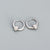 925 Sterling Silver Korean Geometric Silver Earrings