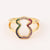 Fashion Women Octagram Flower Copper Electroplating Rings