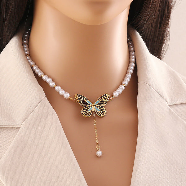 Fashion Butterfly Animal Chinese Zodiac Stainless Steel Handmade Necklaces