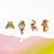 Cartoon Cartoon Zircon Zircon Inlay Earrings