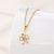 Women Minimalist Geometric Metal Leaf Stainless Steel Electroplating Necklaces