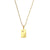 Fashion Quadrilateral Round Geometric Stainless Steel 18K Gold Plated Necklaces