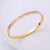 Moderate Luxury Shell Stainless Steel Inlay Bangles