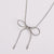 Fashion Bowknot Bowknot Stainless Steel Electroplating Necklaces