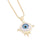 Women IG Style Eye Heart Copper Electroplating Pendants