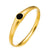 Ellipse Stainless Steel 18K Gold Plated Bangles