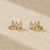 925 Sterling Silver Moderate Luxury Round Ellipse Geometric Silver Diamond Inlay Stud Earrings