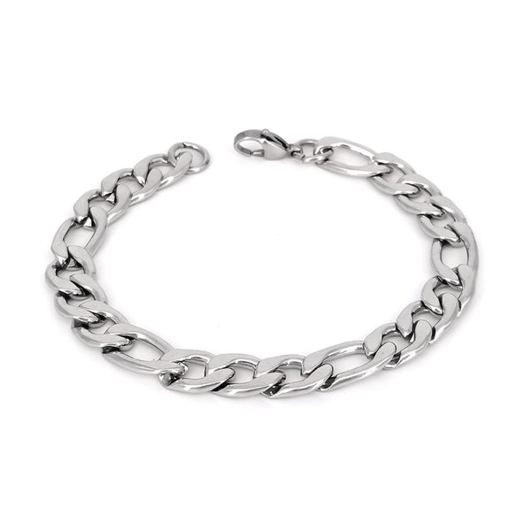 Hip Hop Men Metal Geometric Titanium Steel Bracelets