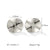 IG Style Pleated Irregular Geometric Stainless Steel Electroplating Earrings