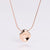 Minimalist Round Droplet Stainless Steel Electroplating Necklaces