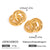 Old Money Round Geometric Stainless Steel Electroplating Stud Earrings