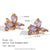 Fashion Petal Flower Stainless Steel 18K Gold Plated Stud Earrings