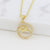 Women Diamond Metal Animal Zodiac Sign Copper Necklaces